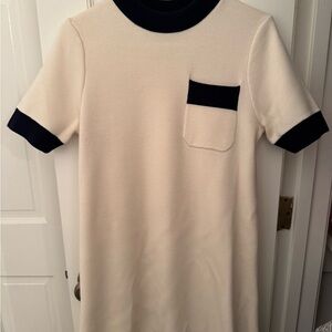 Tuckernuck Cream and Black Knit dress